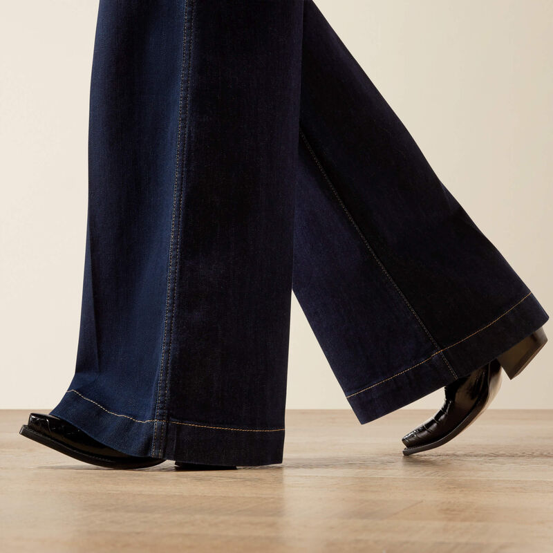 Womens Ariat Veronica Ultra High Rise Wide Leg Jean - Rinse