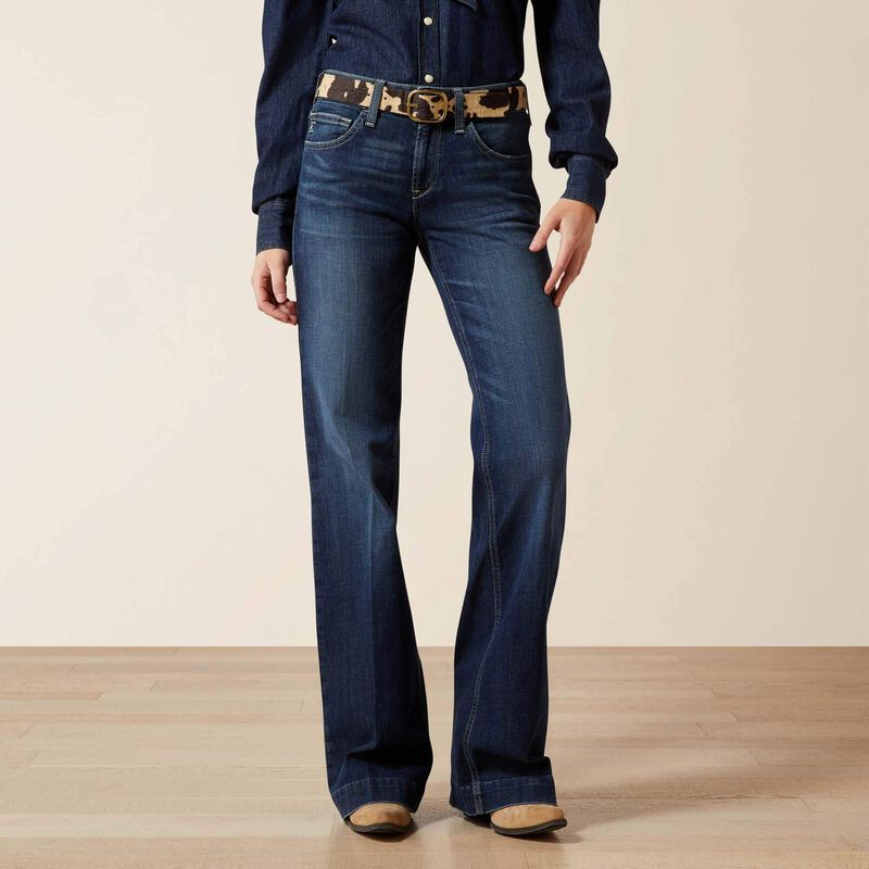 Womens Ariat Catalaya Perfect Rise Trouser Jean - Plumas
