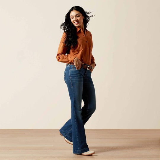 Womens Ariat Leslie Perfect Rise Slim Trouser Jean - Vermont