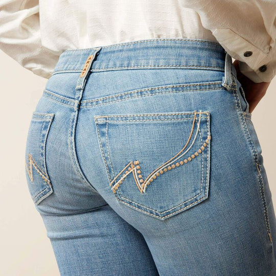 Womens Ariat Giovana Mid Rise Slim Trouser Jean - Petaluma