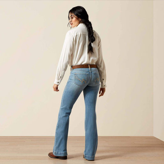 Womens Ariat Giovana Mid Rise Slim Trouser Jean - Petaluma
