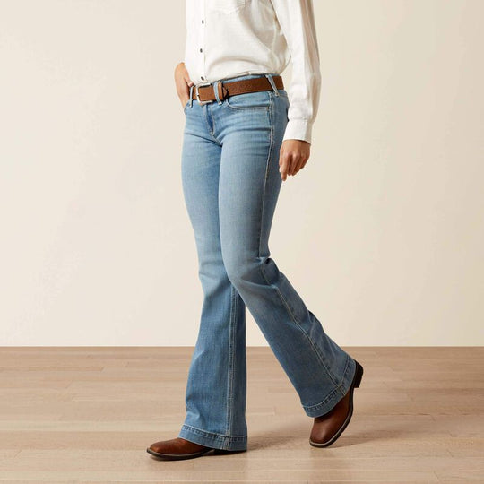 Womens Ariat Giovana Mid Rise Slim Trouser Jean - Petaluma