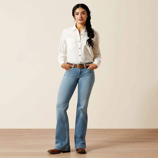 Womens Ariat Giovana Mid Rise Slim Trouser Jean - Petaluma