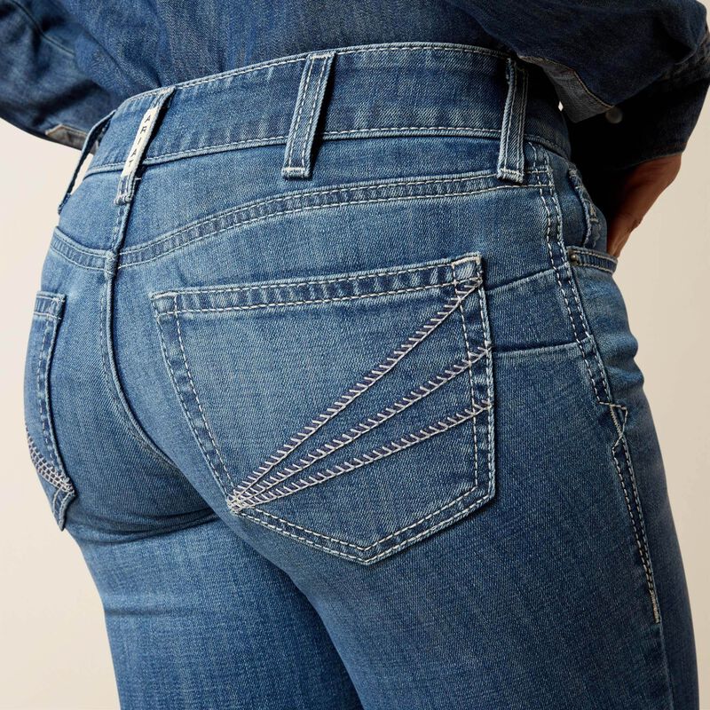 Womens Ariat Aisha Mid Rise Boot Cut Jean- Ithica
