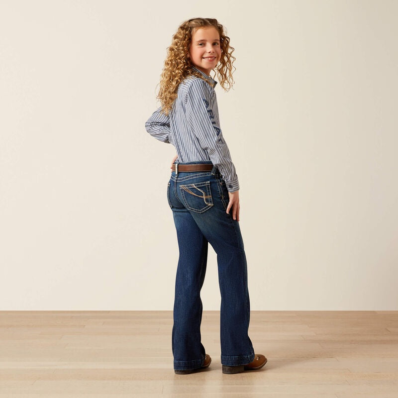 Girls Ariat Andrea Trouser Jean - Pacific