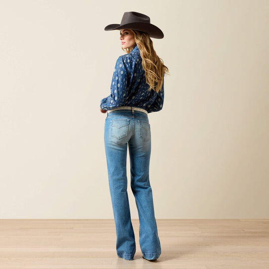 Womens Ariat Clara Mid Rise Trouser Jean - Yuba