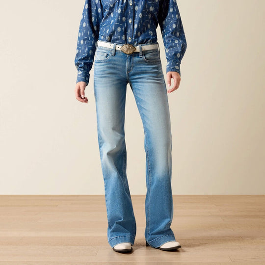Womens Ariat Clara Mid Rise Trouser Jean - Yuba