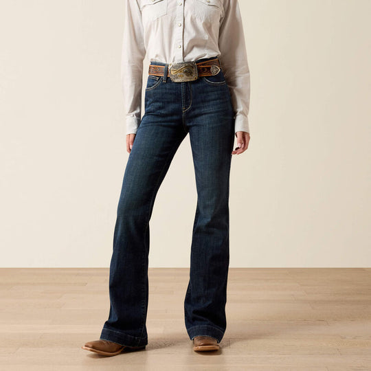 Womens Ariat Vivienne High Rise Slim Trouser Jean - Plumas