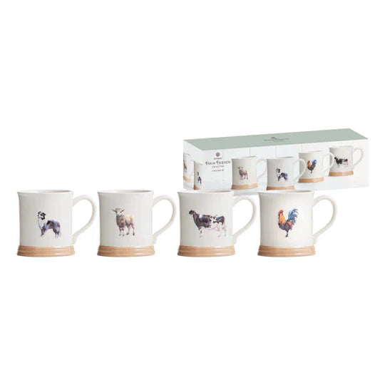 Farm Friends 2 - 4 pack assorted mugs