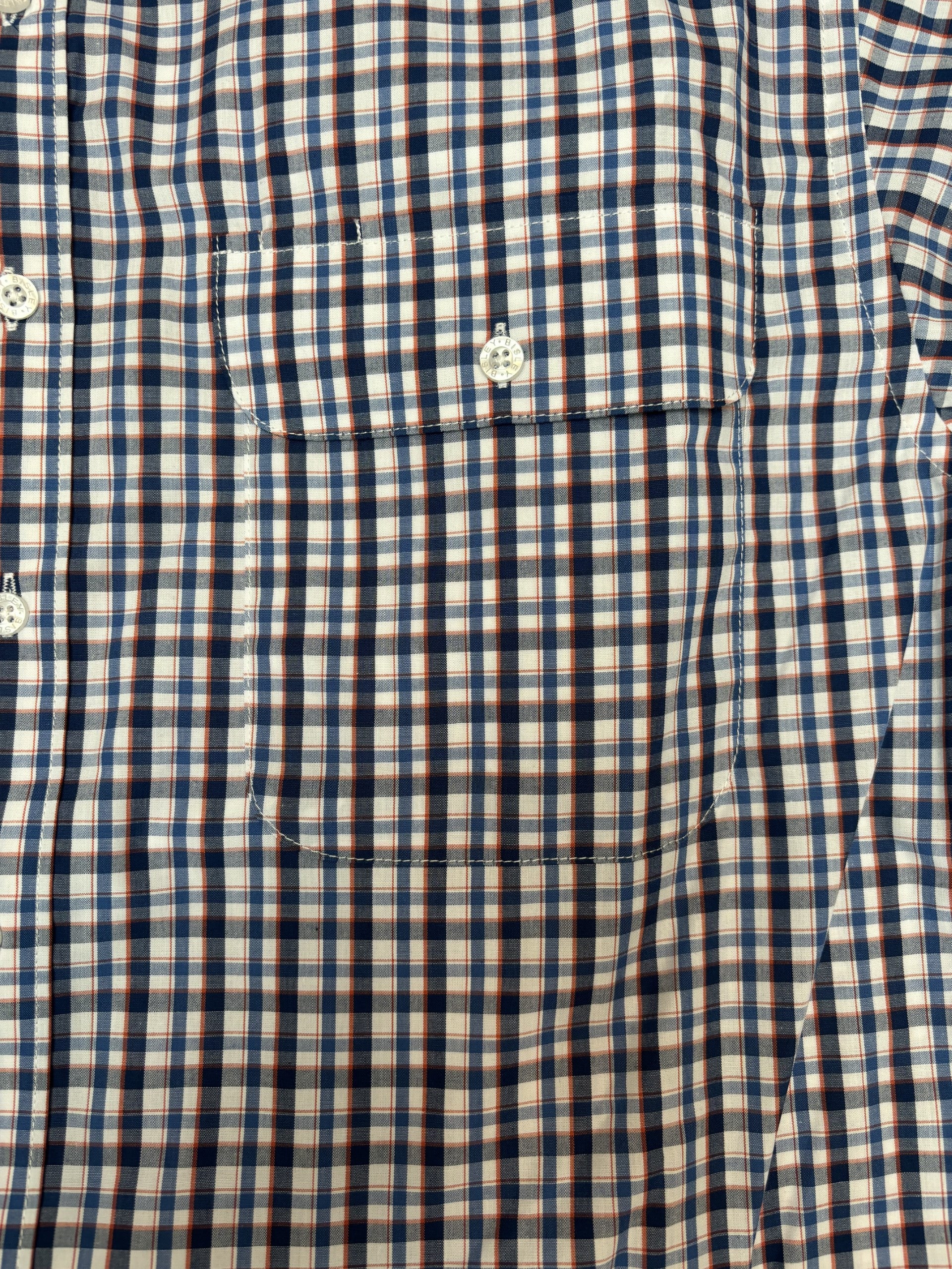 Mens Bisley Small Check LS Shirt - Blue mix (7012131504205)