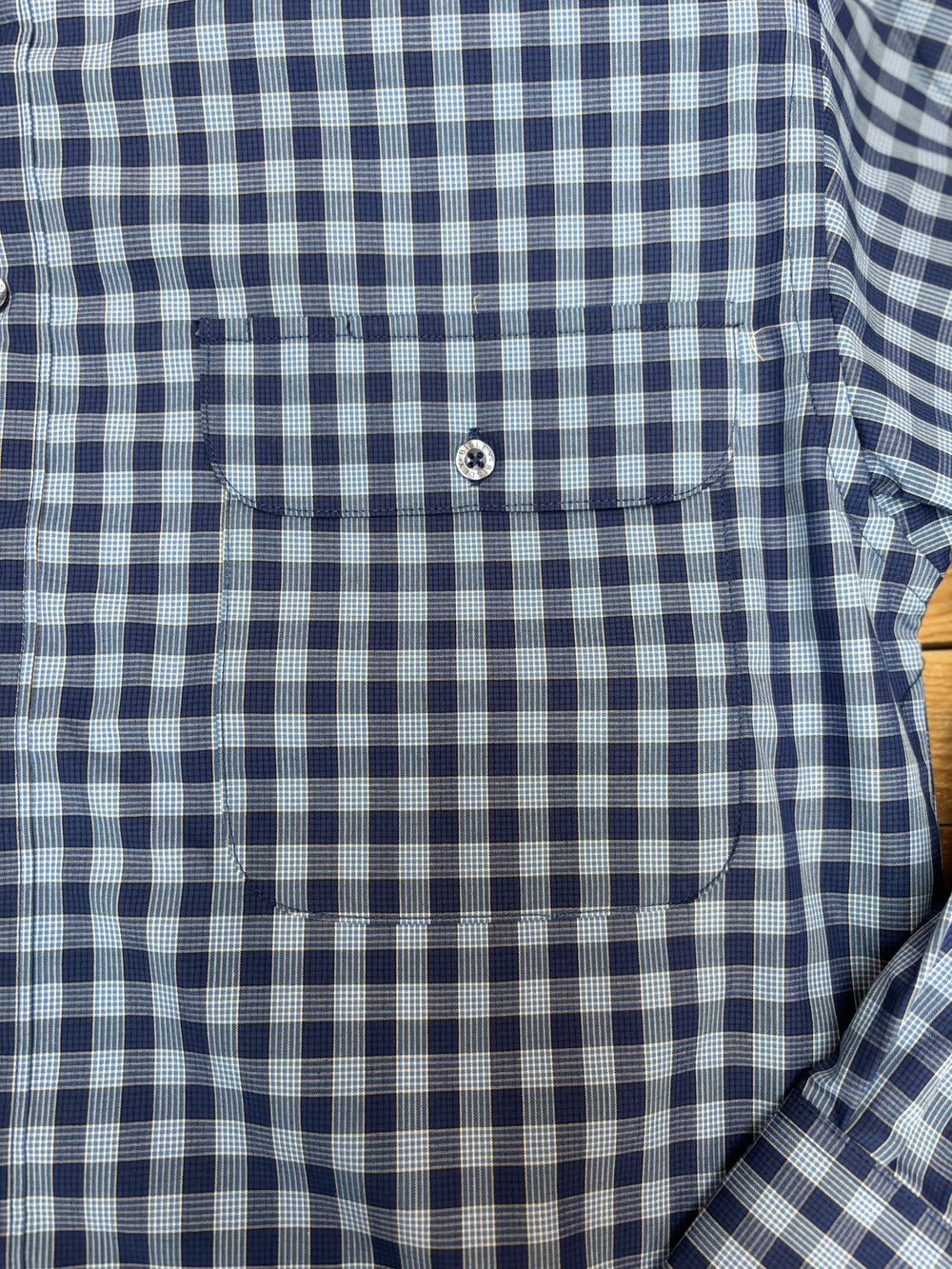 Mens Bisley Medium Check LS Shirt - Blue (7012129177677)