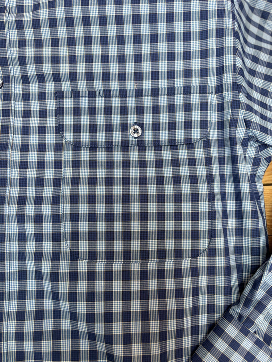 Mens Bisley Medium Check LS Shirt - Blue (7012129177677)