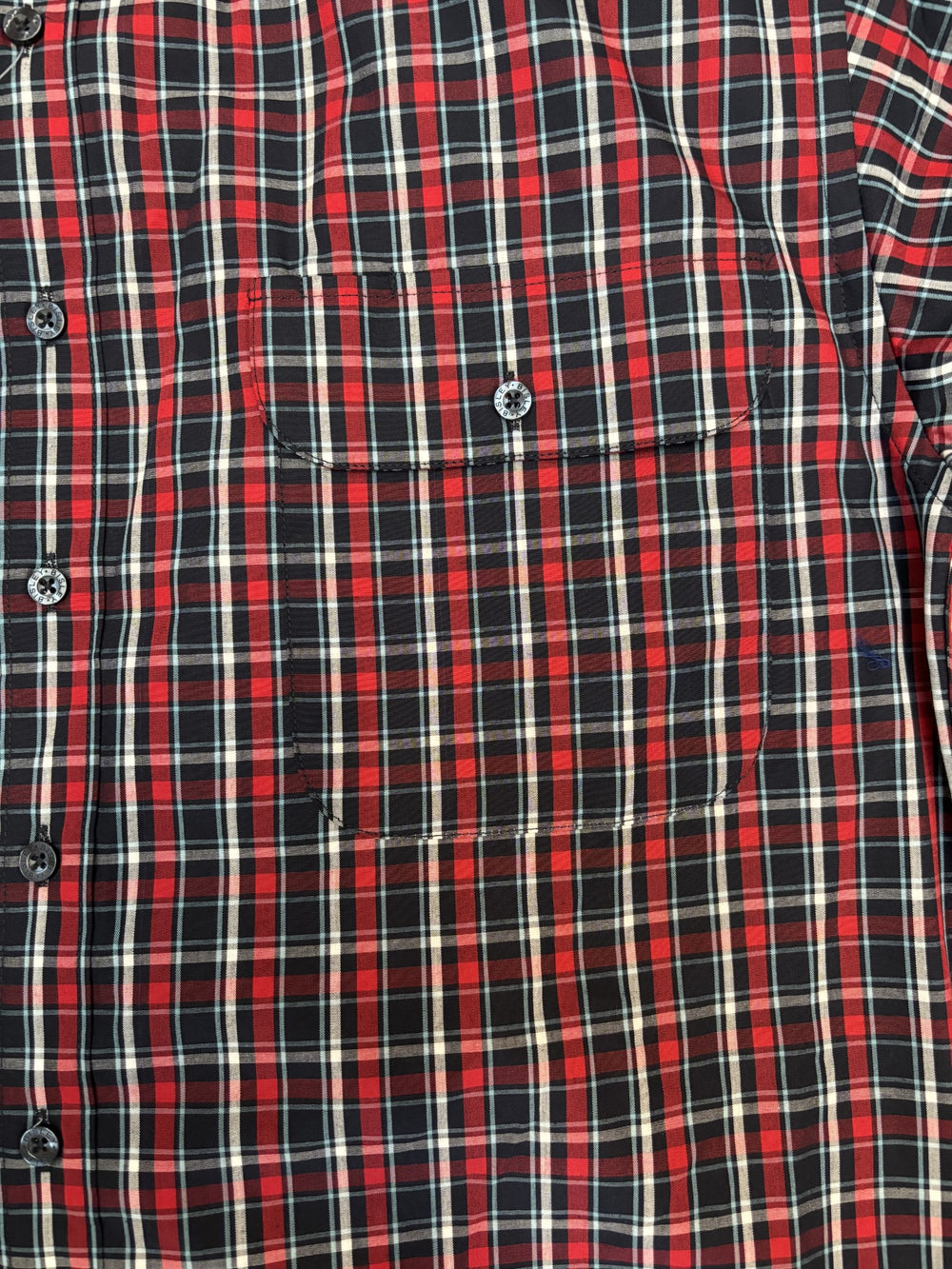Mens Bisley Small Check LS Shirt - Reds (7012134256717)