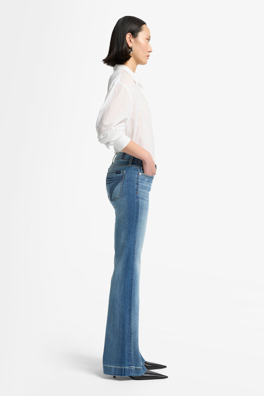 Womens 7 For all Mankind Dojo Tailorless Jean - Distressed Authentic Light