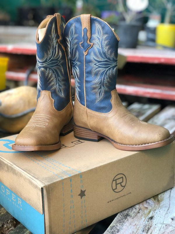 Kids Roper Billie Blue Boot (7500381519949)