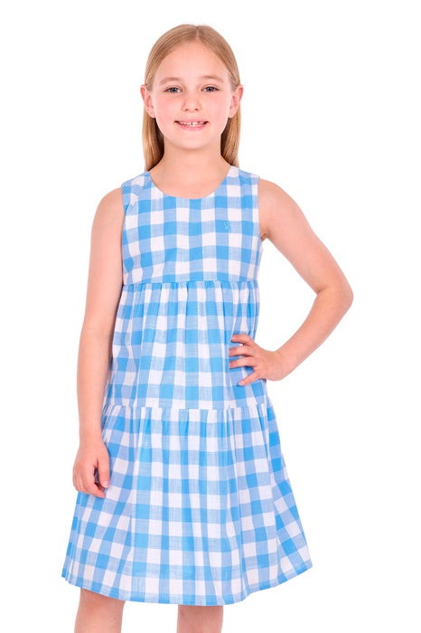Kids Girls Thomas Cook Amity Dress - Blue / White