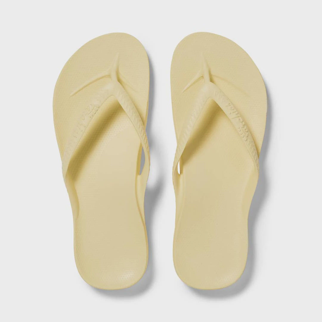 Archies Arch Support Thongs - Lemon (7225661947981)