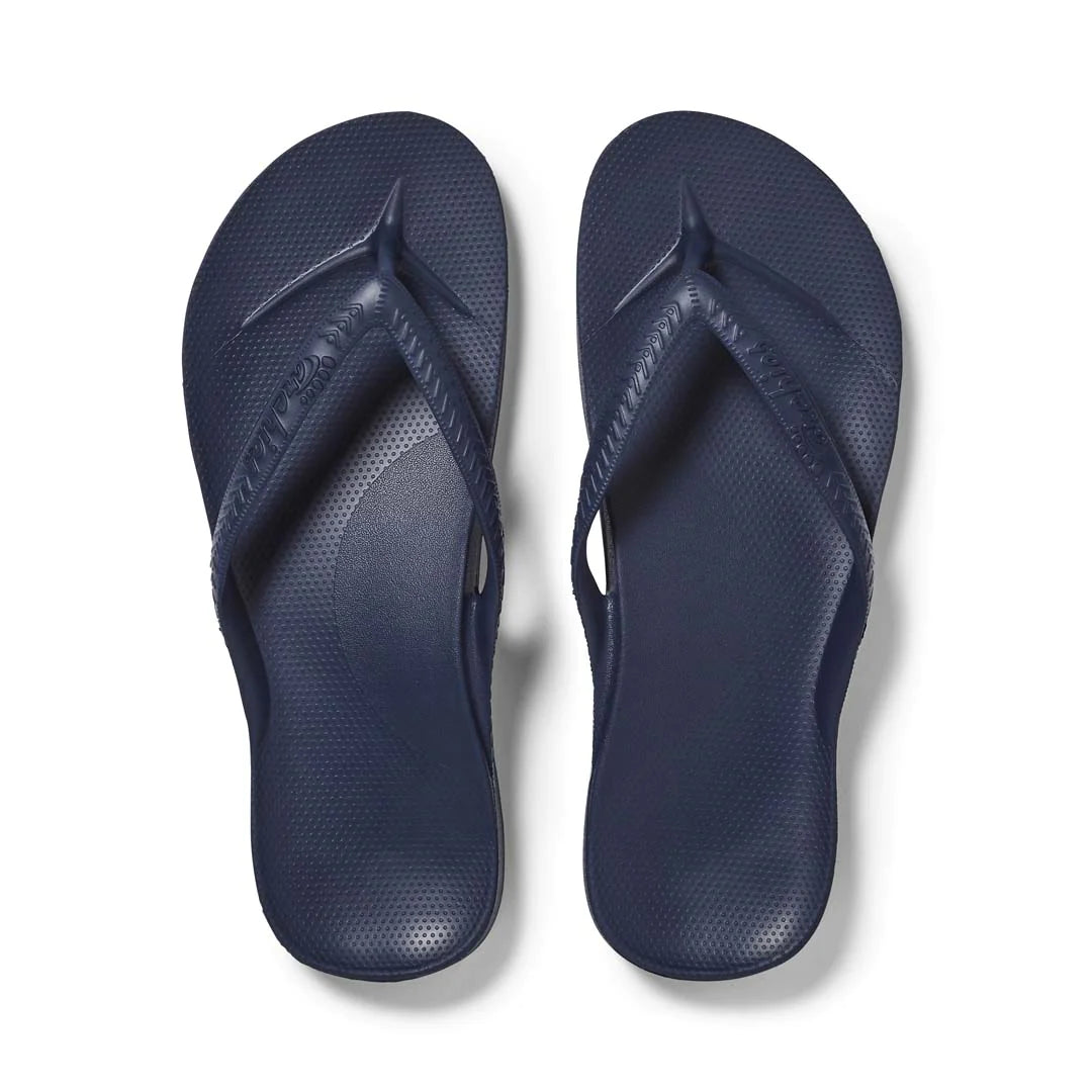 Archies Arch Support Thongs - Navy (6966176874573)