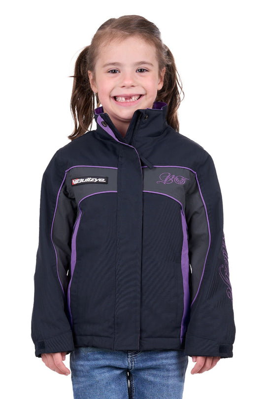 Girls Bullzye Carla Jacket - Navy / Purple (7510272770125)