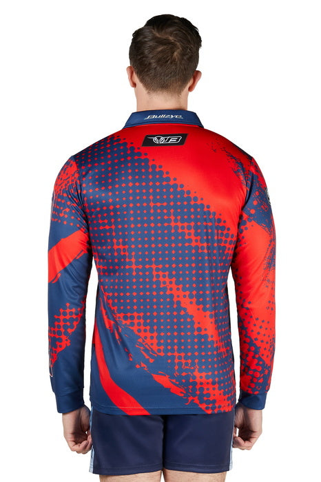 Mens Bullzye Long Sleeve Fishing Shirt - Multi