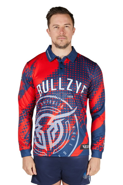 Mens Bullzye Long Sleeve Fishing Shirt - Multi