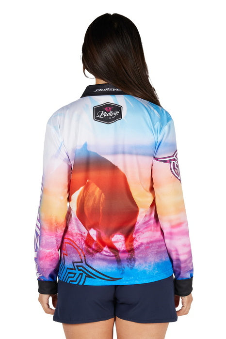 Womens Bullzye Gallop Fishing Shirt - Multi