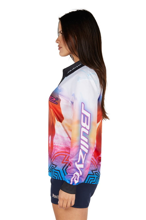 Womens Bullzye Gallop Fishing Shirt - Multi