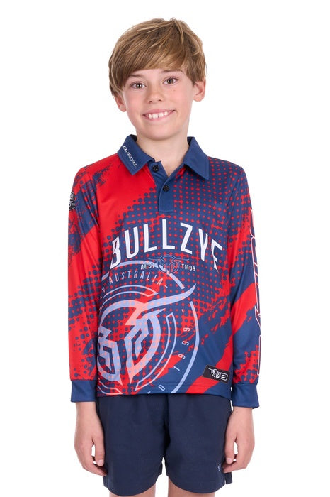 Boys Kids Bullzye Long Sleeve Fishing Shirt - Multi