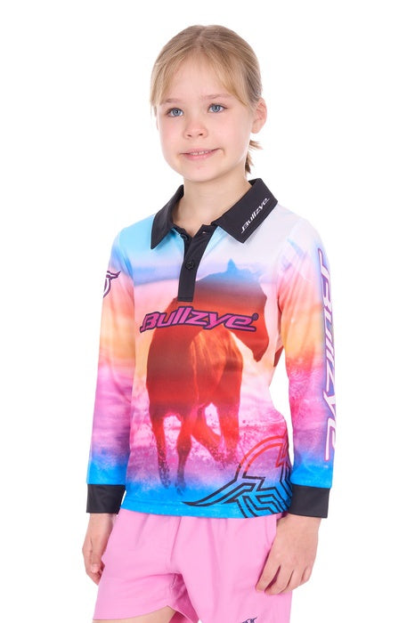 Girls Bullye Gallop Fishing Shirt - Multi