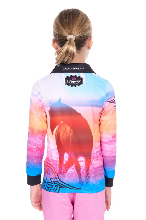 Girls Bullye Gallop Fishing Shirt - Multi