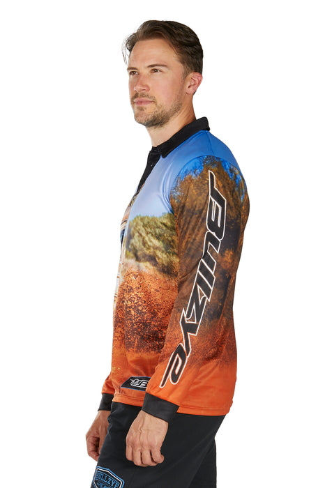 Mens Bullzye Blazing Fishing Shirt - Multi