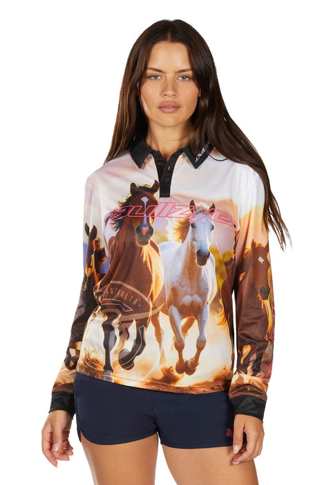 Womens Bullzye Gallop Fishing Shirt win26 - Multi