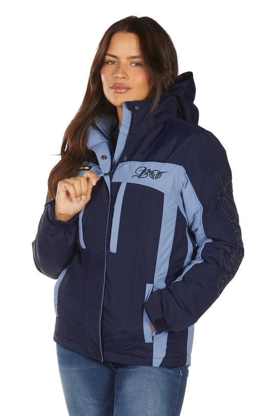 Womens Bullzye Carla Jacket - Light Blue / Navy
