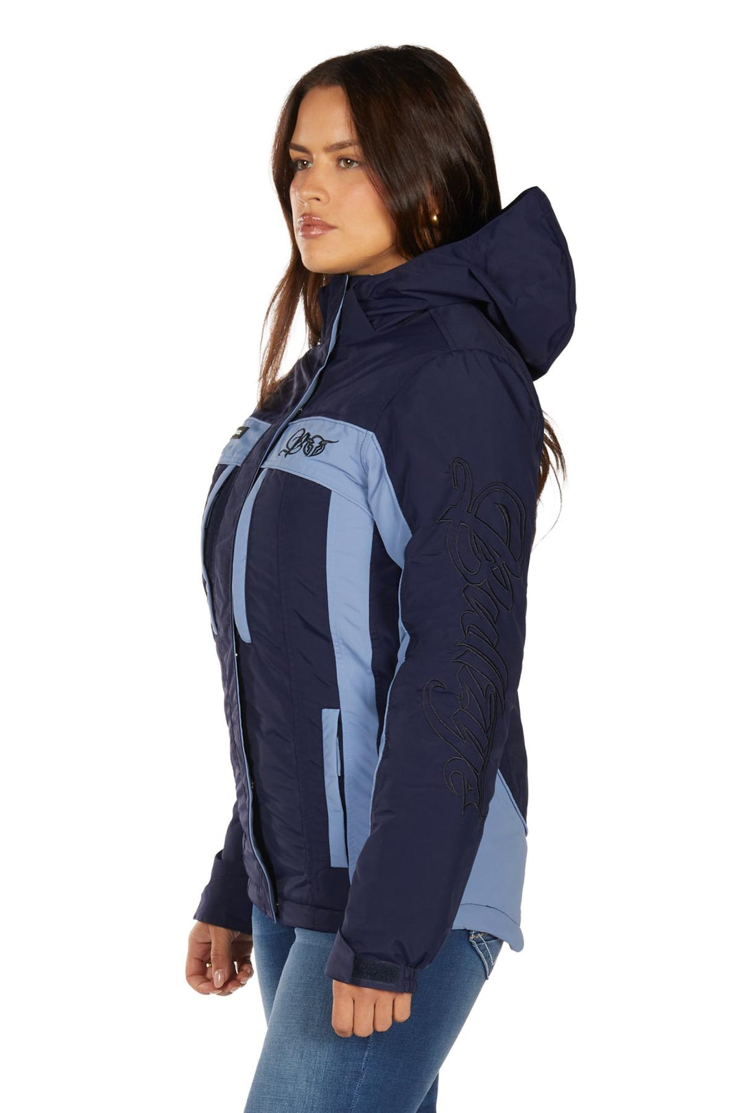 Womens Bullzye Carla Jacket - Light Blue / Navy