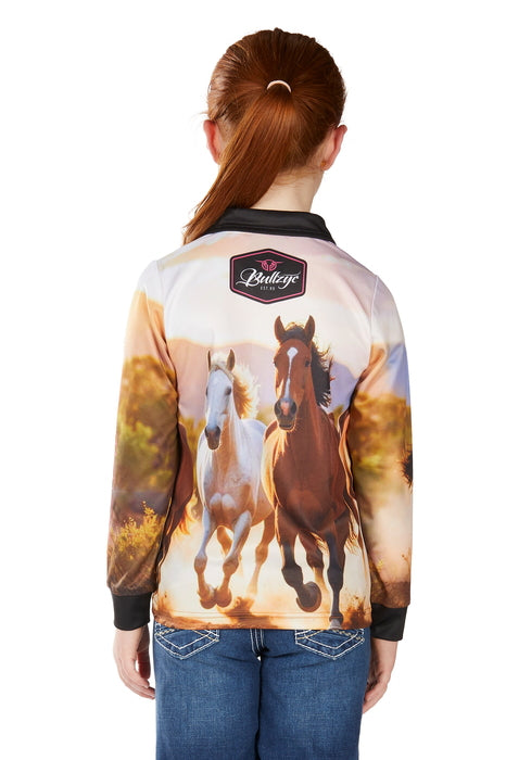 Girls Bullzye Gallop Fishing Shirt win26 - Multi
