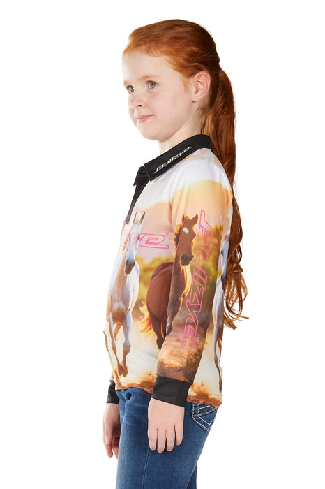 Girls Bullzye Gallop Fishing Shirt win26 - Multi