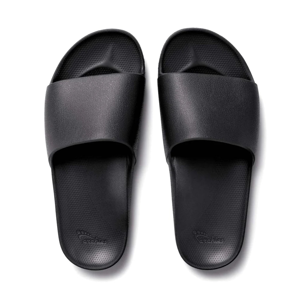 Archies Arch Support Slides - Black (7033098207309)