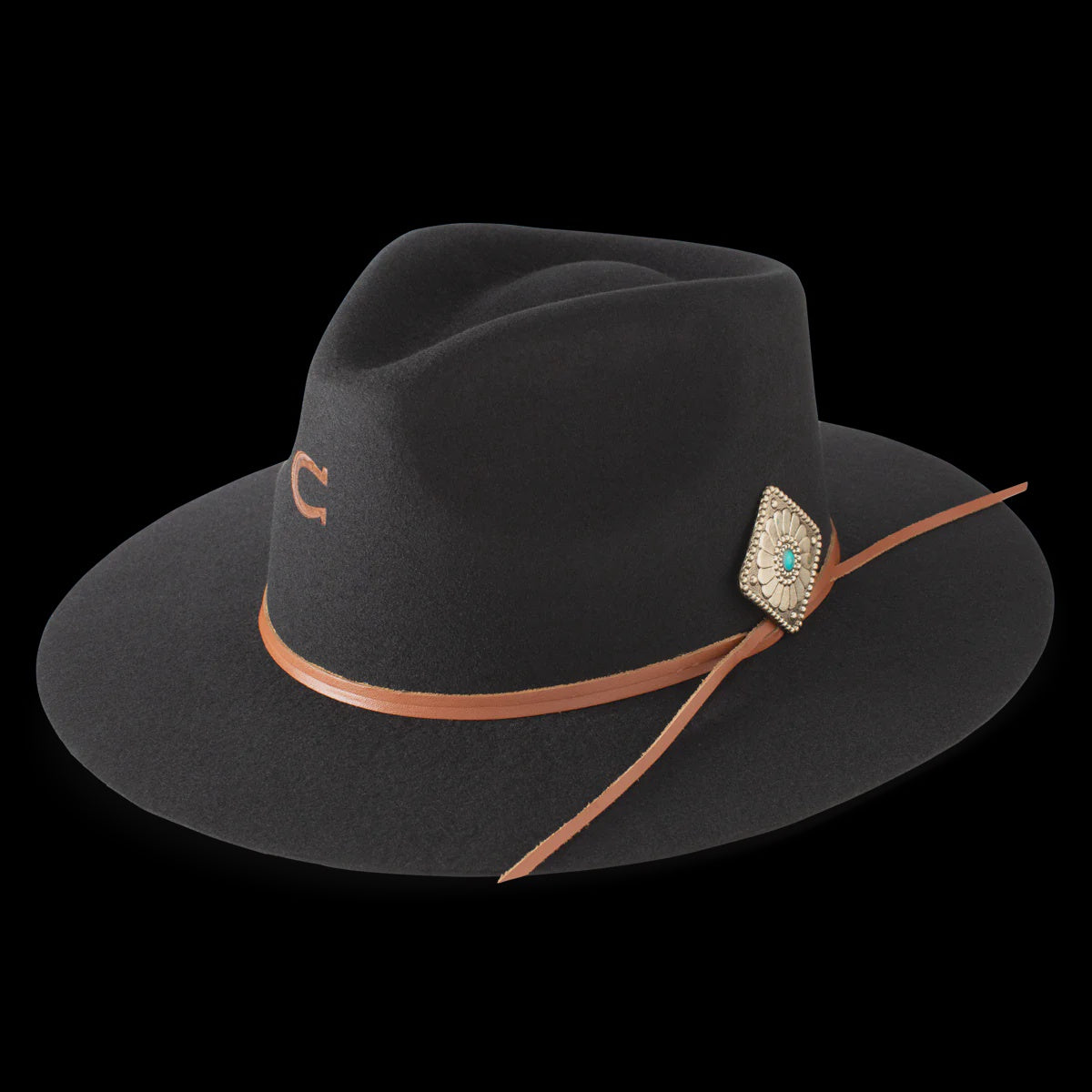 Charlie 1 Horse Hat - Lone Butte - Black (7334017335373)