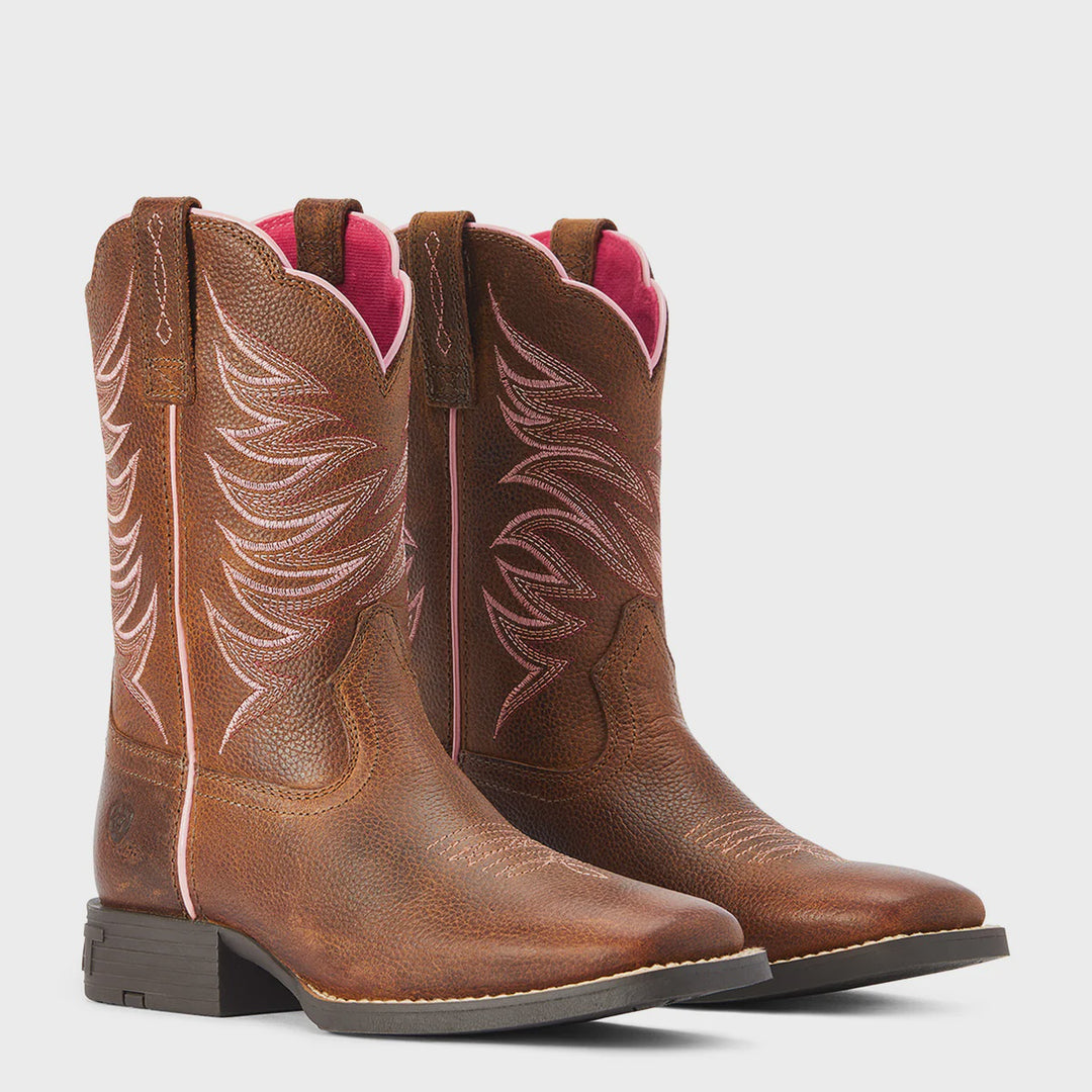 Youth Ariat Firecatcher Boot - Rowdy Brown