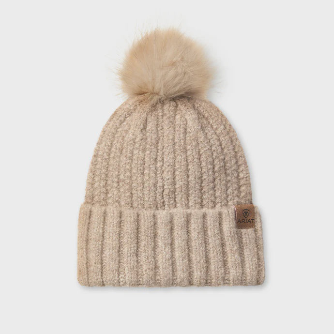 Womens Ariat Chilton Beanie - Natural