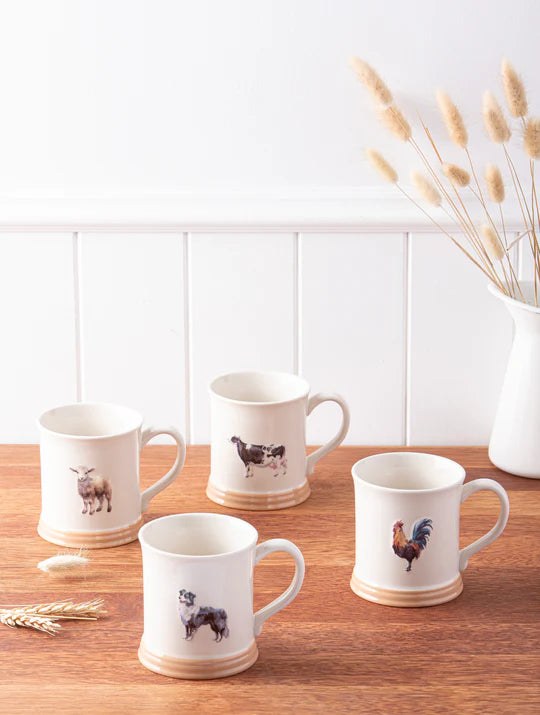 Farm Friends 2 - 4 pack assorted mugs