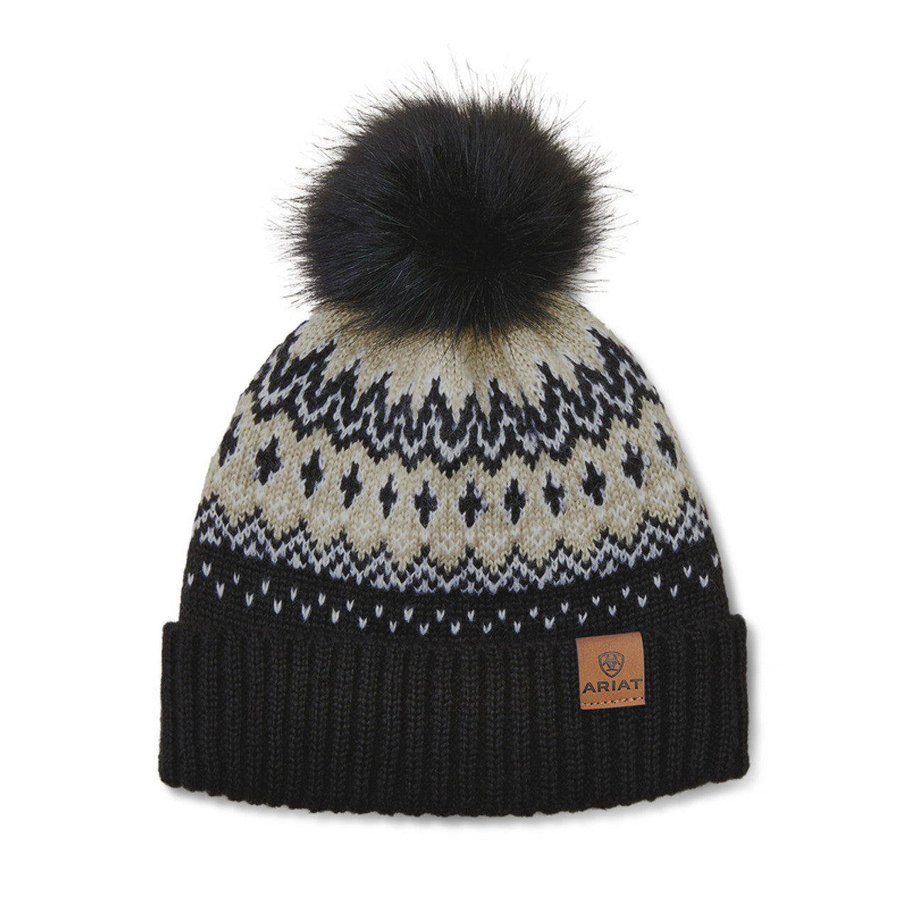 Ariat Unisex Hansford Beanie - Black or Burgundy (7453213229133)