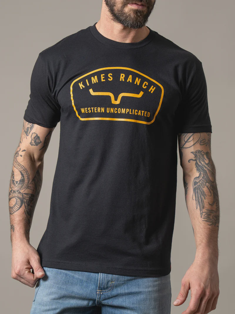 Mens Kimes Ranch Hunton Tee Tshirt - Black