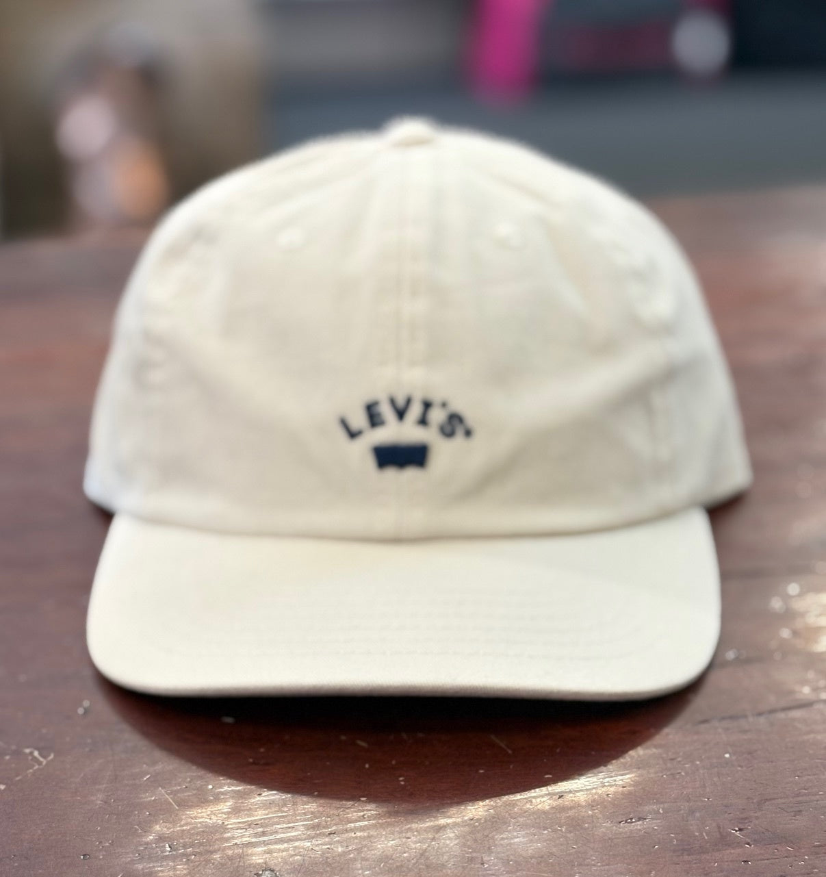 Levi Strauss Lazy Girl Logo Cap - White Swan (7453205266509)