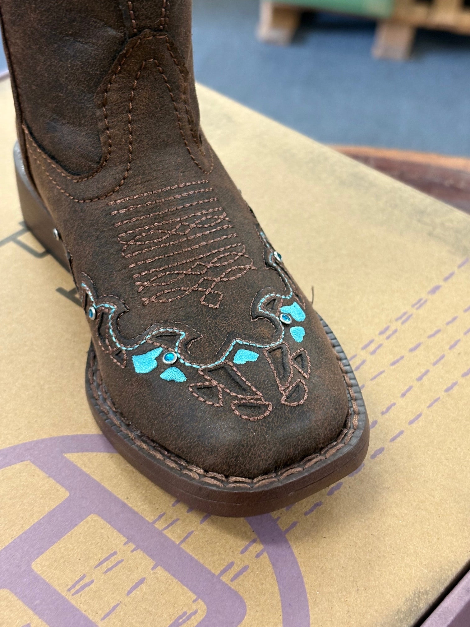 Little Kids Roper Hearts Boot - Brown (7505889263693)