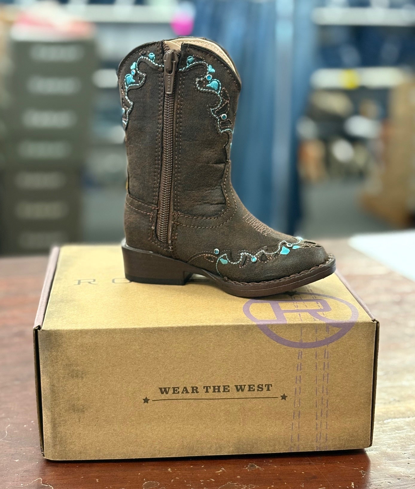 Toddler Roper Hearts Boots - Brown – Debs Country Outfitters