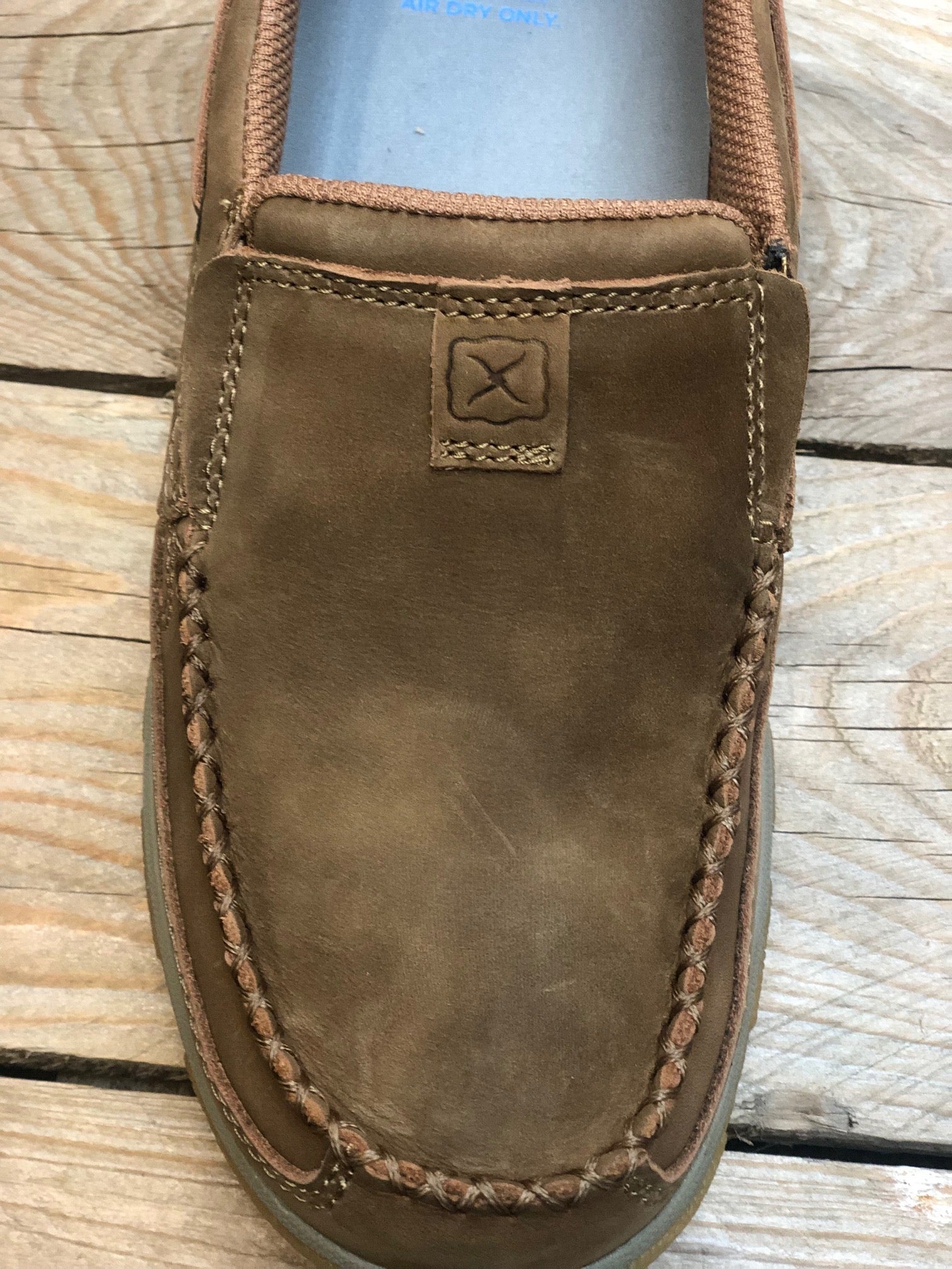 Womens Twisted X Brown Cell Stretch Slip on Moc (7359536136269)