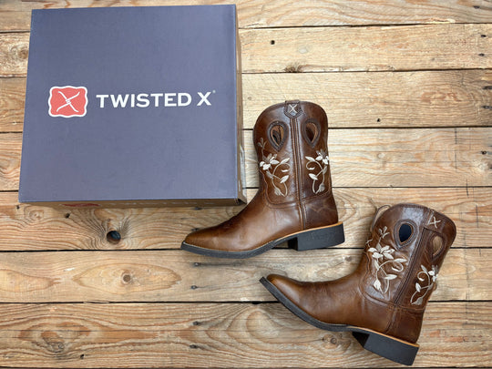 Womens Twisted X 9" Tech X2 Zip Boot - Oiled Bomber