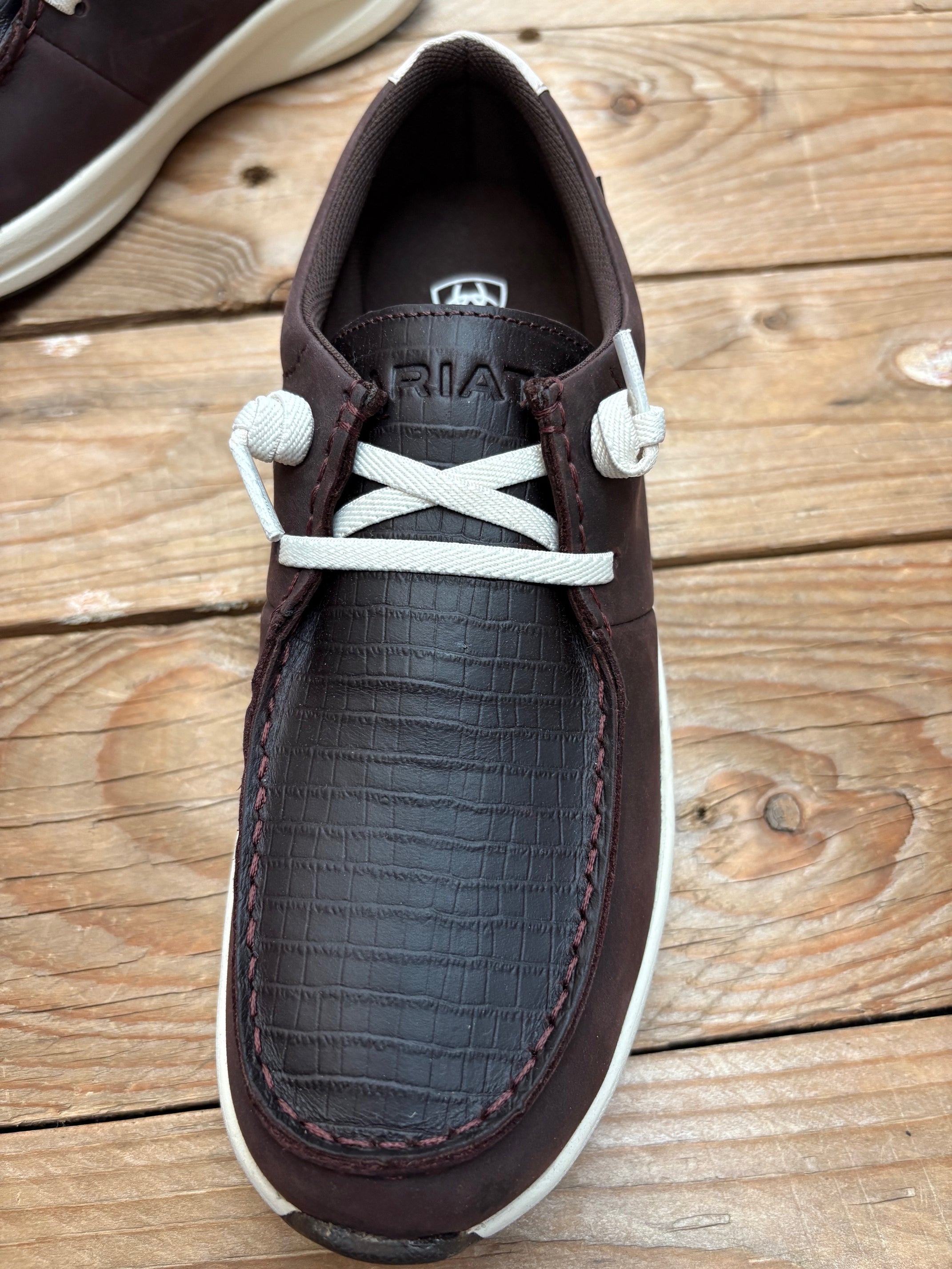 Womens Ariat Buckeye H20 - Chocolate / Caiman Emboss