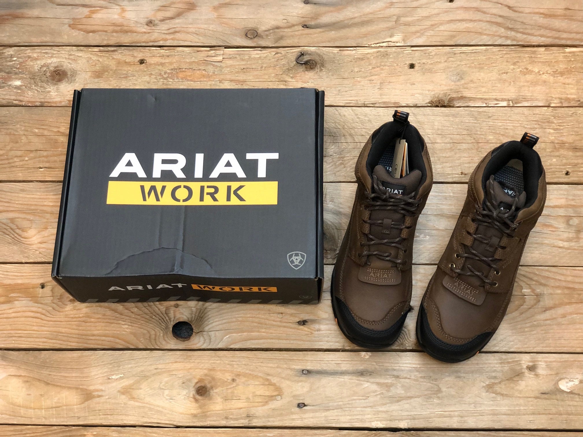 Mens Ariat DuraTerrain H20 Steel Toe - Distressed Brown (7430063128653)